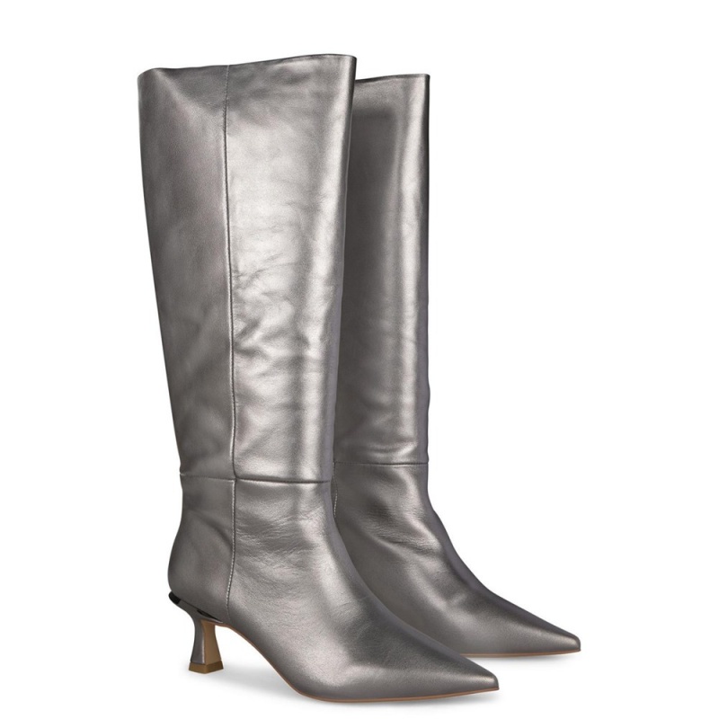 Bottes à Talons Alma En Pena Pointed Embout Blanche Bleu Femme | RYI-17621822